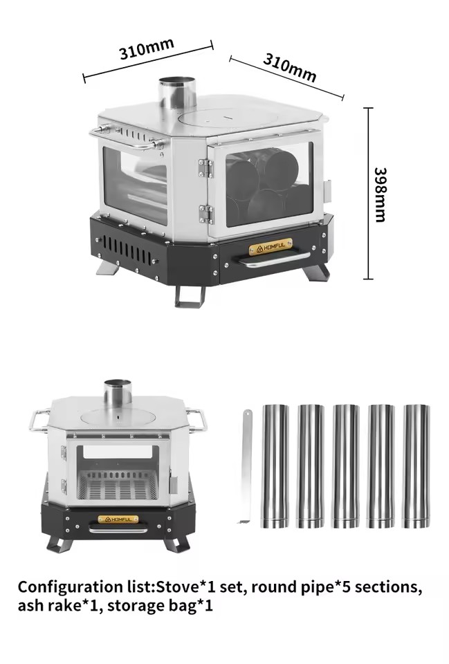 Outdoor Kitchen Power Burner - Poêle à bois portable HOMFUL pour