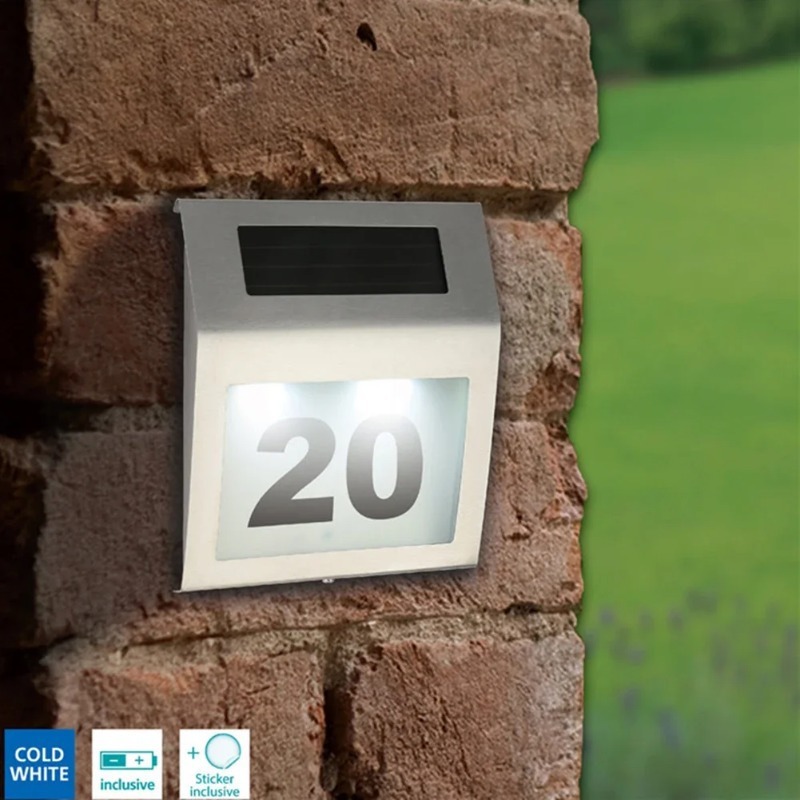 Outdoor Power Number - Plaque d'adresse extérieure personnalisée en acier