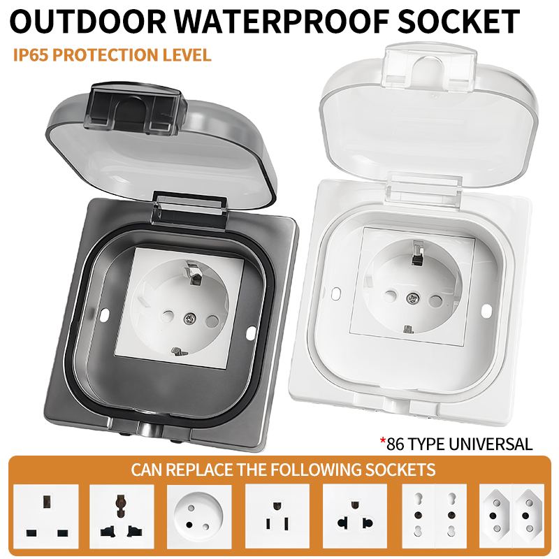 Outdoor Power Usa - Prise extérieure étanche IP65, plaque murale