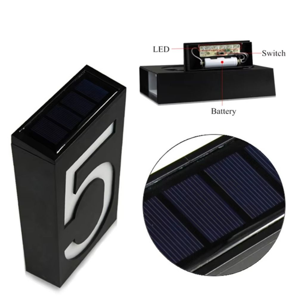 Lampes solaires LED pour numér - Outdoor Power Number avis et prix