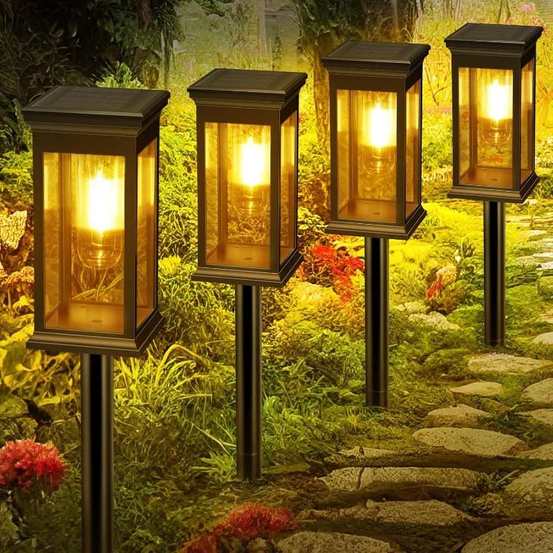 4 lampes solaires pour allée,  - Outdoor Power For Christmas Lights avis et prix