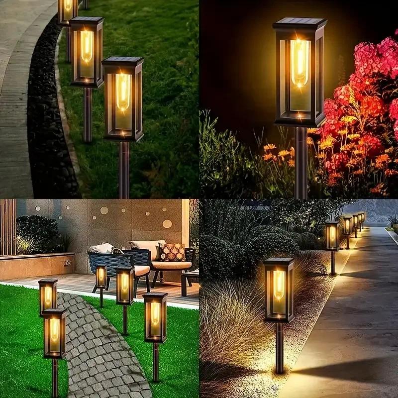 4 lampes solaires pour allée,  - Outdoor Power For Christmas Lights avis et prix