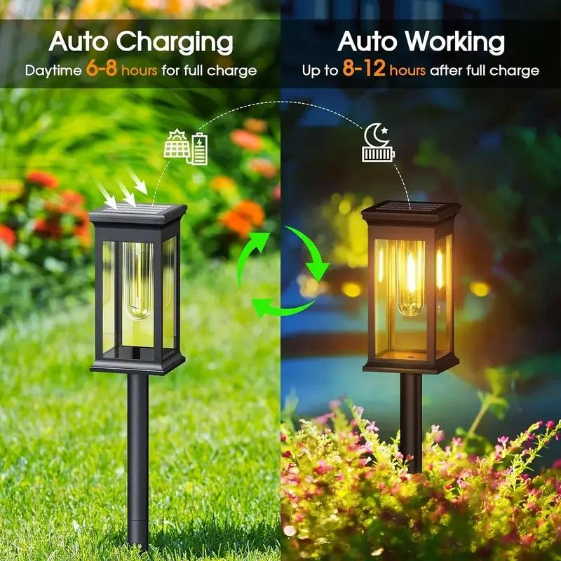 4 lampes solaires pour allée,  - Outdoor Power For Christmas Lights avis et prix