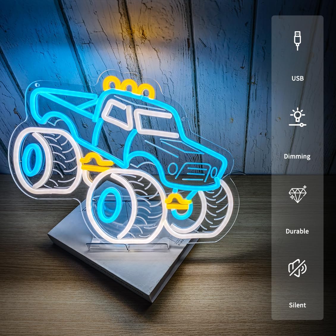   Enseigne néon LED alimenté - Outdoor Power Garage avis et prix