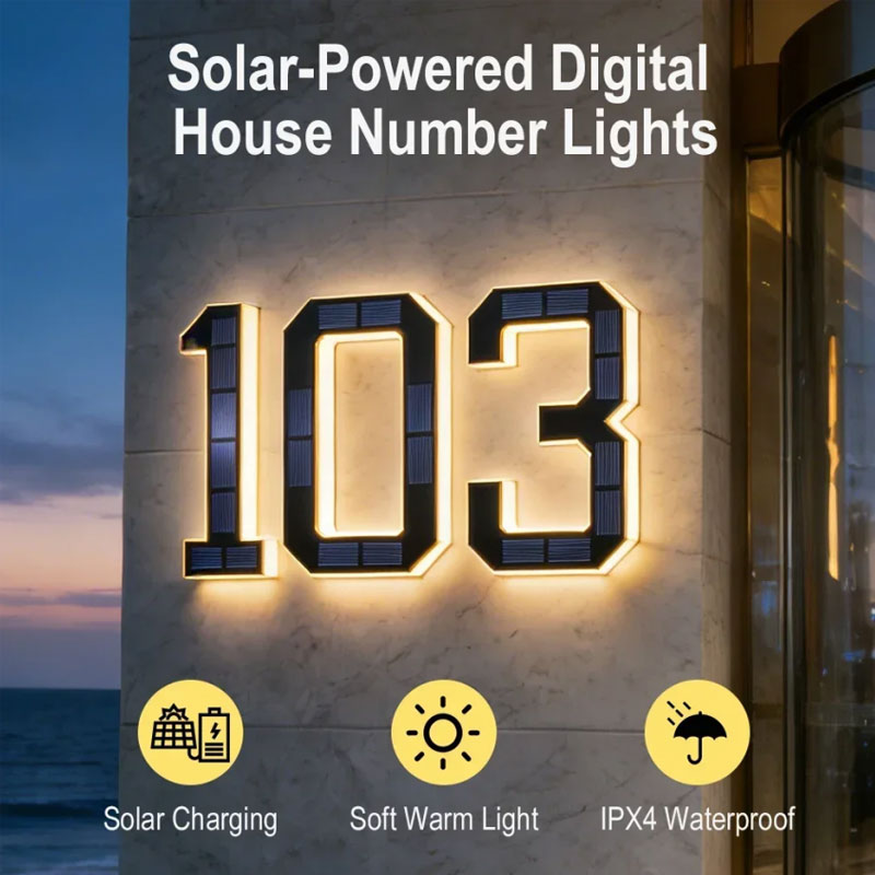 Plaque de numéro de maison à é - Outdoor Power Number avis et prix