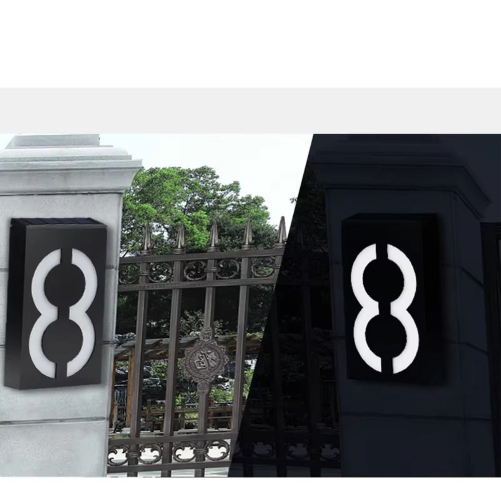 Numéro de maison solaire LED f - Outdoor Power Number avis et prix