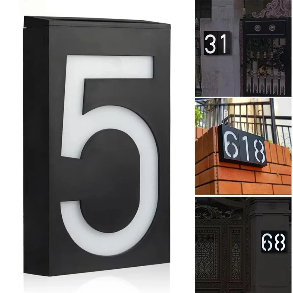 Numéro de maison solaire LED f - Outdoor Power Number avis et prix