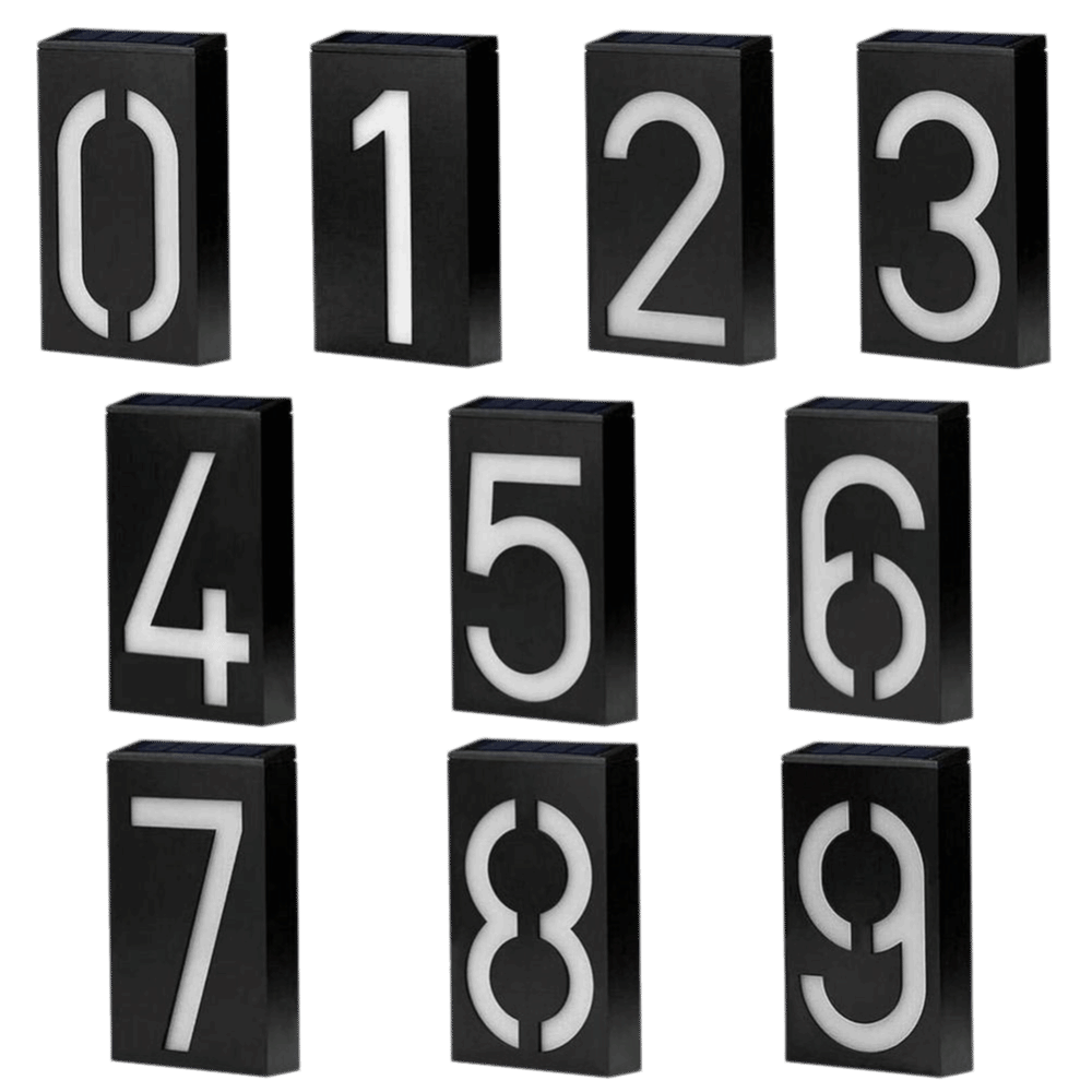Numéro de maison solaire LED f - Outdoor Power Number avis et prix