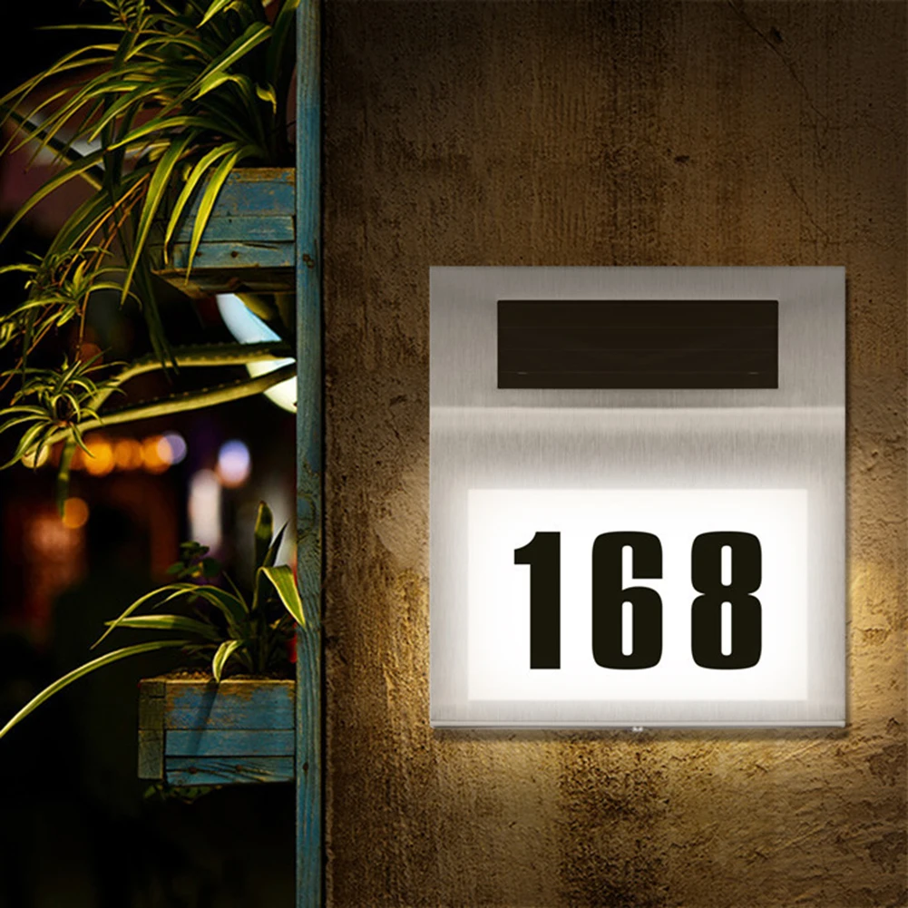 Lampe solaire LED avec numéro  - Outdoor Power Number avis et prix