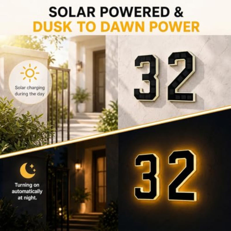 Lumière de numéro de maison à  - Outdoor Power Number avis et prix