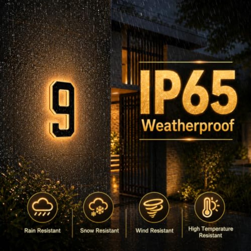 Lumière de numéro de maison à  - Outdoor Power Number avis et prix