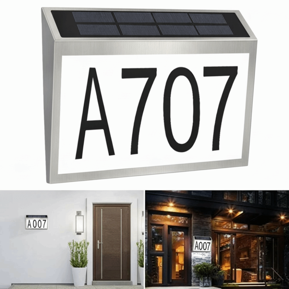 Lampes solaires LED pour numér - Outdoor Power Number avis et prix