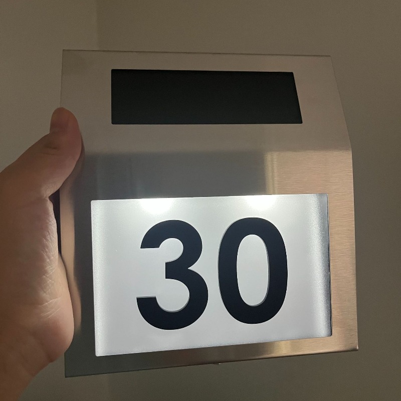Plaque d'adresse extérieure pe - Outdoor Power Number avis et prix