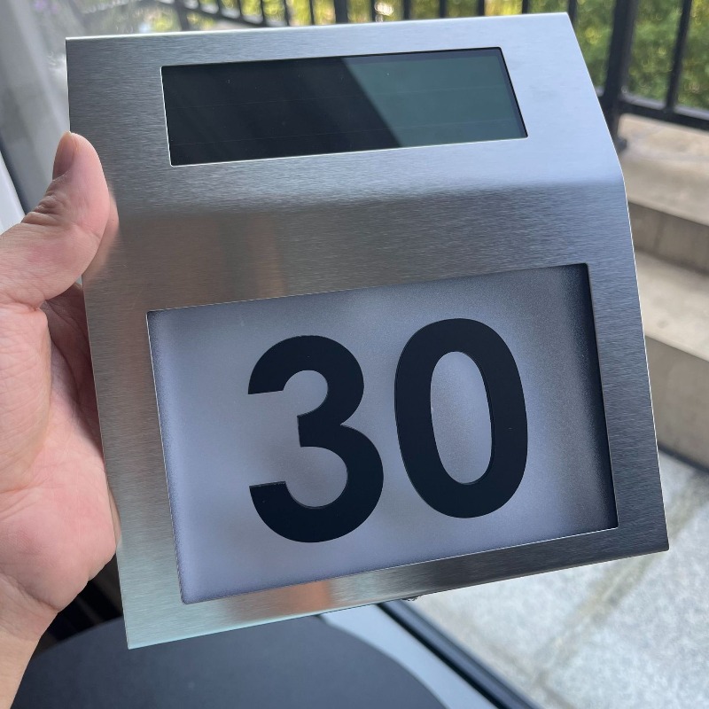Plaque d'adresse extérieure pe - Outdoor Power Number avis et prix