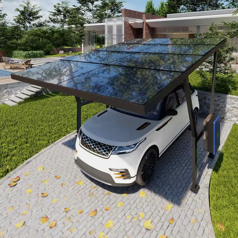 Abri de stationnement solaire  - Outdoor Power Garage avis et prix